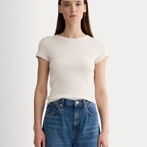 Everlane Women's Cozy Rib Tee, Size S